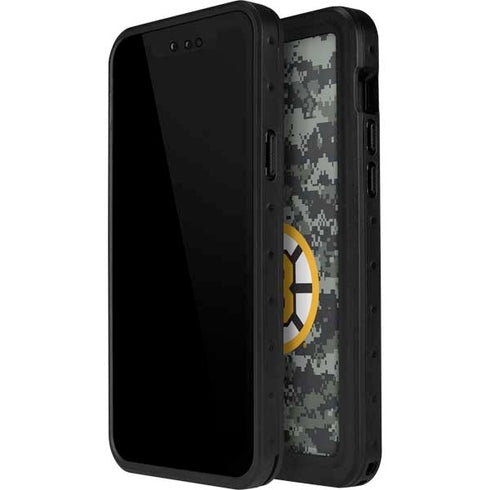 NHL Boston Bruins Camo iPhone 14 Pro Max Waterproof Case