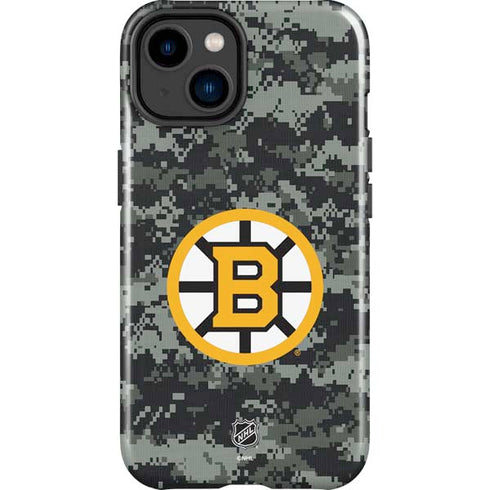NHL Boston Bruins Camo iPhone 15 Impact Case