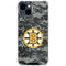 NHL Boston Bruins Camo iPhone 15 Plus Clear Case