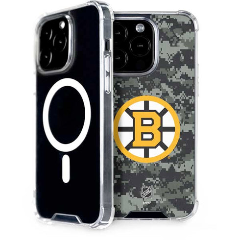 NHL Boston Bruins Camo iPhone 15 Pro MagSafe Case