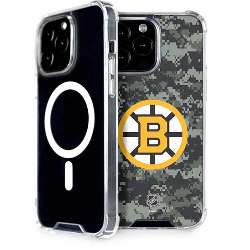 NHL Boston Bruins Camo iPhone 15 Pro Max MagSafe Case