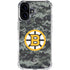 NHL Boston Bruins Camo iPhone 16 Clear Case