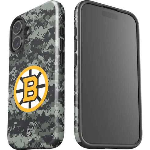 NHL Boston Bruins Camo iPhone 16 Plus Impact Case