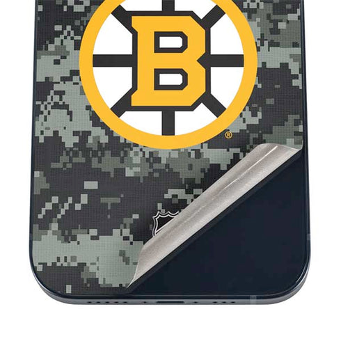 NHL Boston Bruins Camo iPhone 16 Plus Skin