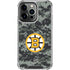 NHL Boston Bruins Camo iPhone 16 Pro Clear Case