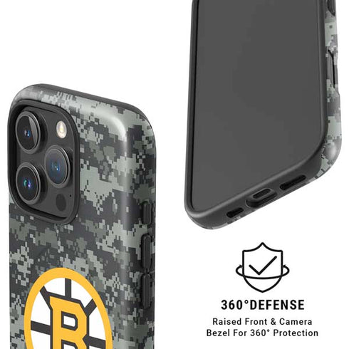 NHL Boston Bruins Camo iPhone 16 Pro Magsafe Impact Case