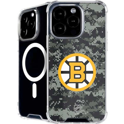 NHL Boston Bruins Camo iPhone 16 Pro Max MagSafe Case