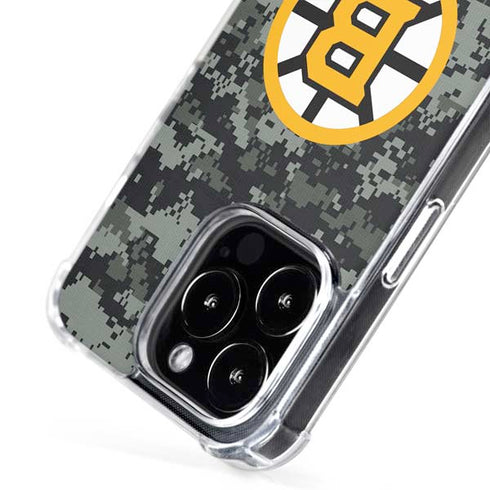 NHL Boston Bruins Camo iPhone 16 Pro Max MagSafe Case