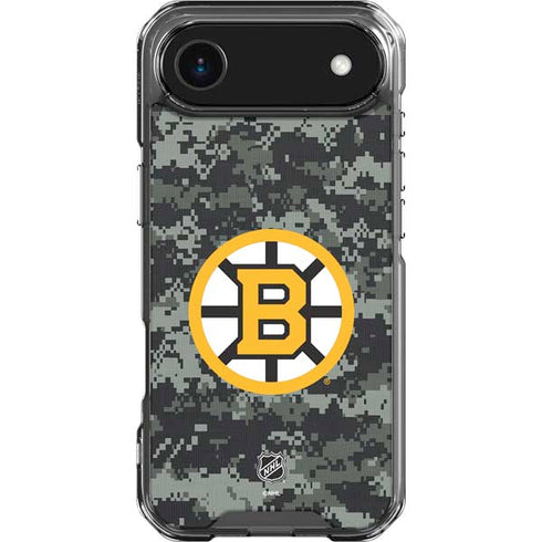 NHL Boston Bruins Camo iPhone 17 Air Clear Case