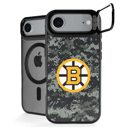 NHL Boston Bruins Camo iPhone 17 Air Kickstand Case
