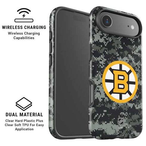 NHL Boston Bruins Camo iPhone 17 Air Magsafe Impact Case