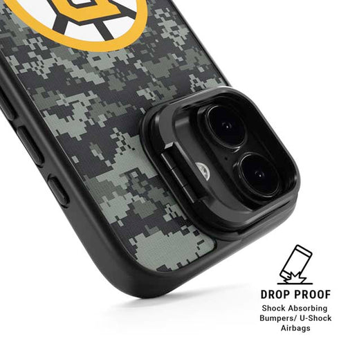 NHL Boston Bruins Camo iPhone 17 Kickstand Case