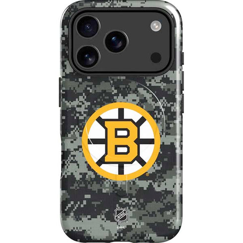NHL Boston Bruins Camo iPhone 17 Pro Max Magsafe Impact Case