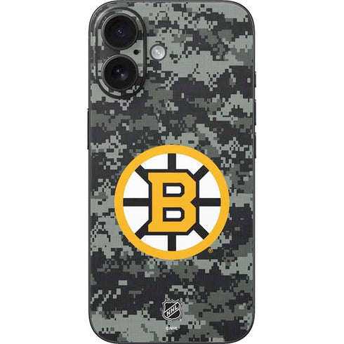 NHL Boston Bruins Camo iPhone 17 Skin