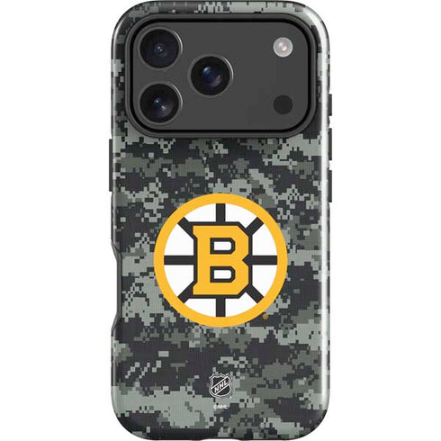NHL Boston Bruins Camo iPhone 18 Pro Max Impact Case