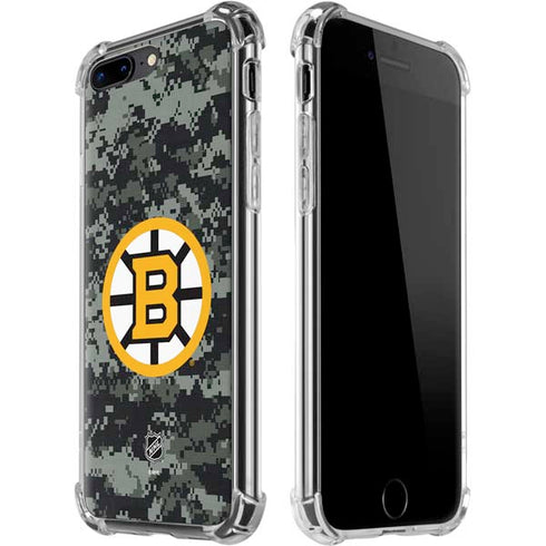 NHL Boston Bruins Camo iPhone 7/8 Plus Clear Case