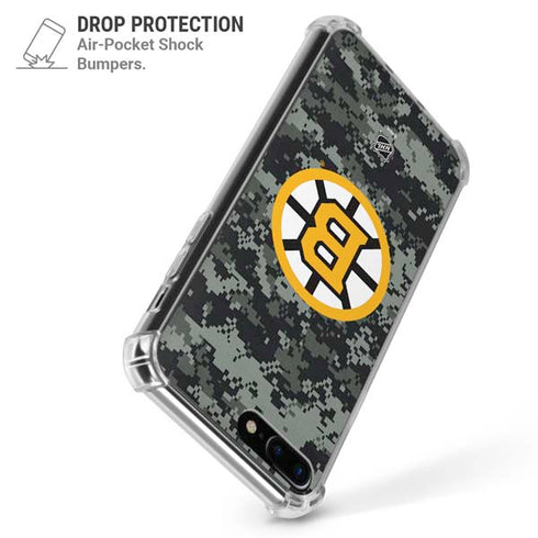 NHL Boston Bruins Camo iPhone 7/8 Plus Clear Case