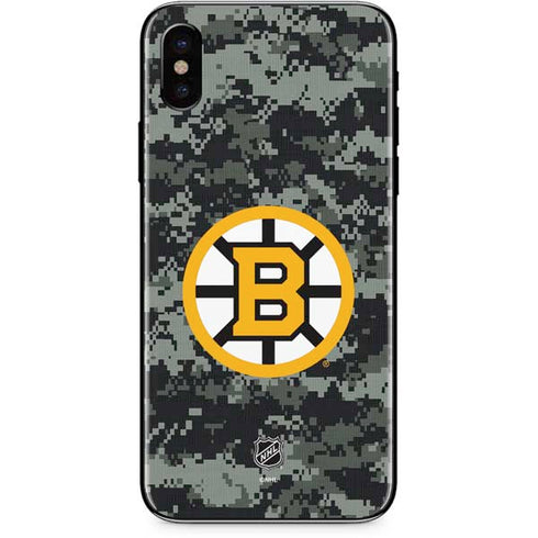 NHL Boston Bruins Camo iPhone X Skin