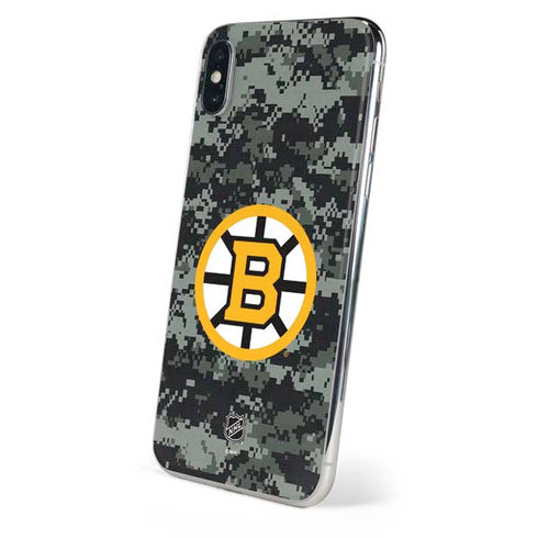 NHL Boston Bruins Camo iPhone X Skin