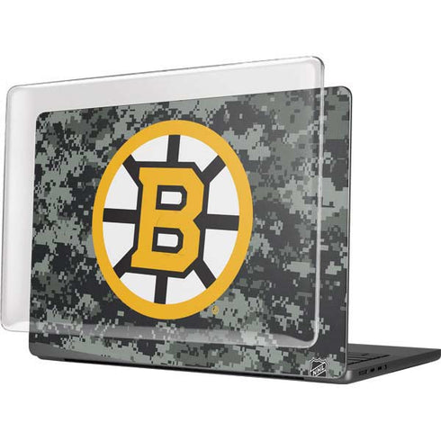 NHL Boston Bruins Camo MacBook Pro 14in (2021-24) Case plus Skin