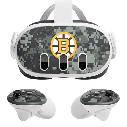 NHL Boston Bruins Camo Meta Quest 3 Skin