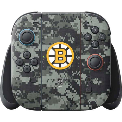NHL Boston Bruins Camo Nintendo Switch 2 (2025) Joy-Con Controller Skin