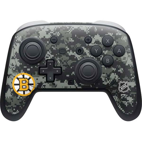 NHL Boston Bruins Camo Nintendo Switch 2 (2025) Pro Controller Skin