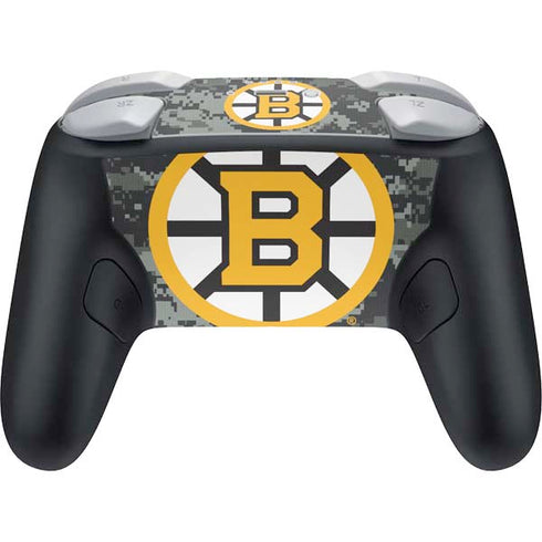 NHL Boston Bruins Camo Nintendo Switch 2 (2025) Pro Controller Skin