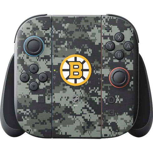 NHL Boston Bruins Camo Nintendo Switch 2 (2025) with Joy-Con Skin