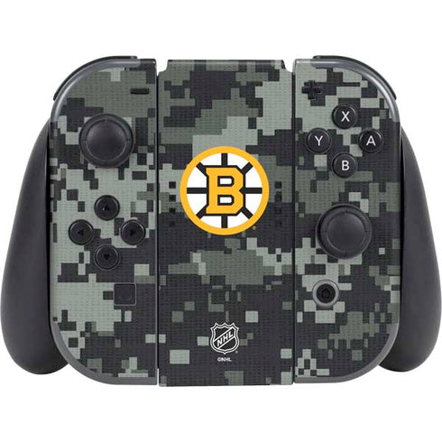 NHL Boston Bruins Camo Nintendo Switch (2017-2021) Joy-Con Controller Skin