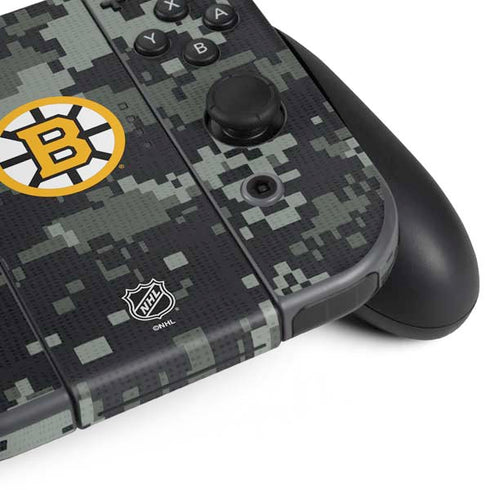 NHL Boston Bruins Camo Nintendo Switch (2017-2021) Joy-Con Controller Skin