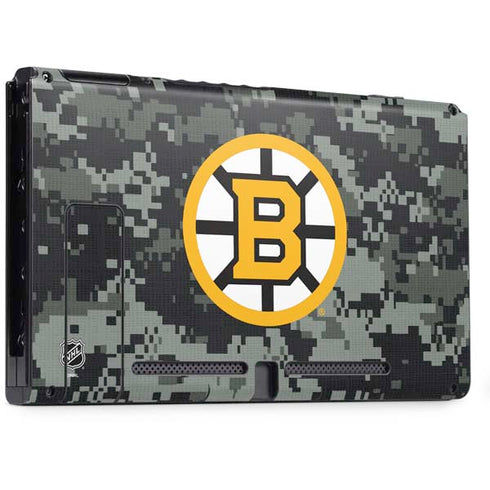 NHL Boston Bruins Camo Nintendo Switch Bundle Skin
