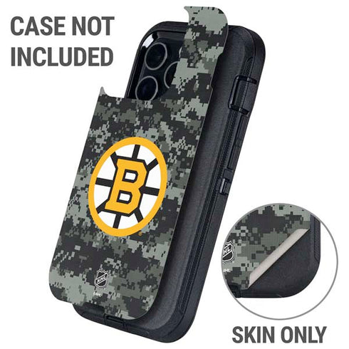 NHL Boston Bruins Camo Otterbox Defender iPhone Skin