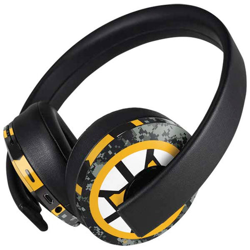 NHL Boston Bruins Camo PlayStation 4 Gold Wireless Headset Skin