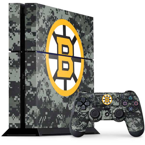 NHL Boston Bruins Camo PS4 Console and Controller Bundle Skin