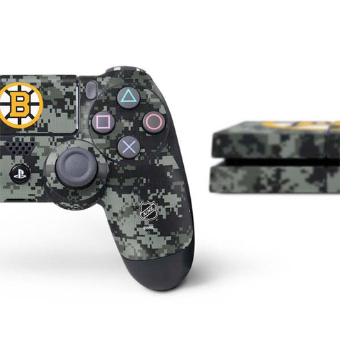 NHL Boston Bruins Camo PS4 Console and Controller Bundle Skin