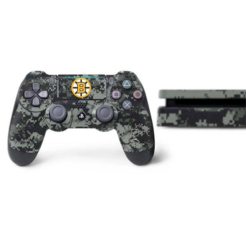 NHL Boston Bruins Camo PS4 Slim Bundle Skin