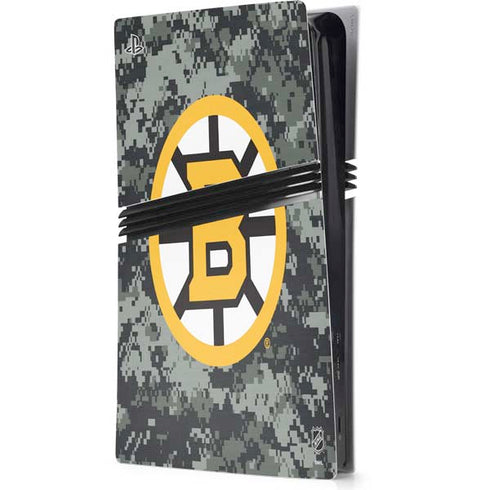 NHL Boston Bruins Camo PS5 Pro Console Skin