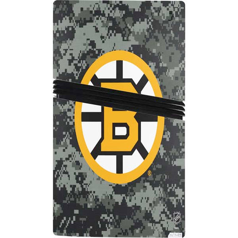 NHL Boston Bruins Camo PS5 Pro Console Skin