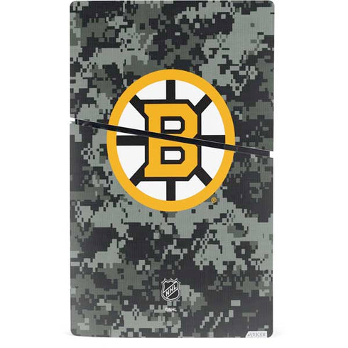 NHL Boston Bruins Camo PS5 Slim Digital Edition Bundle Skin