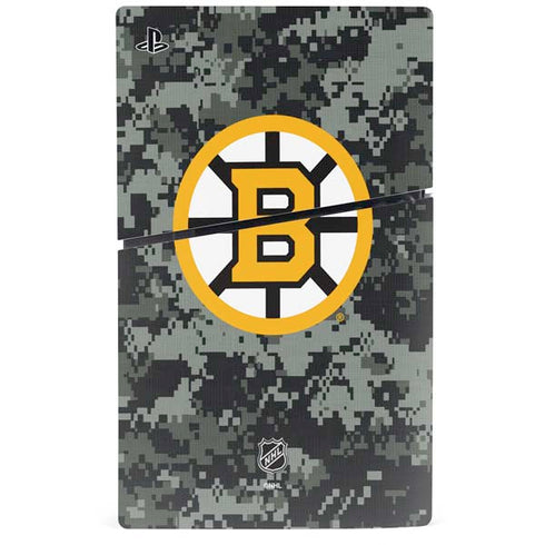 NHL Boston Bruins Camo PS5 Slim Digital Edition Console Skin