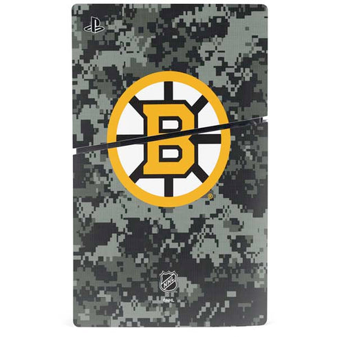NHL Boston Bruins Camo PS5 Slim Disk Bundle Skin