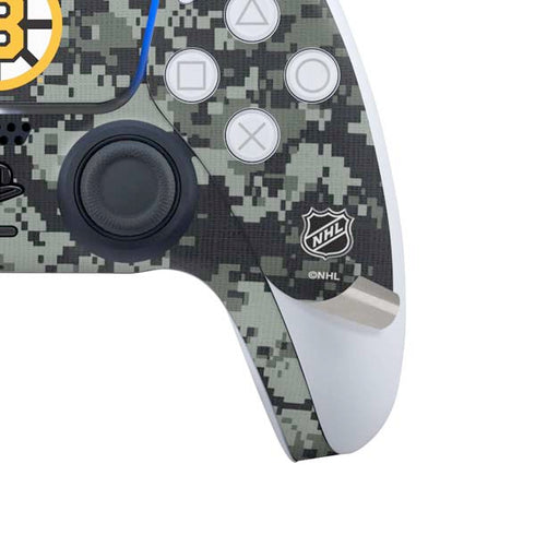 NHL Boston Bruins Camo PS5 Slim Disk Bundle Skin