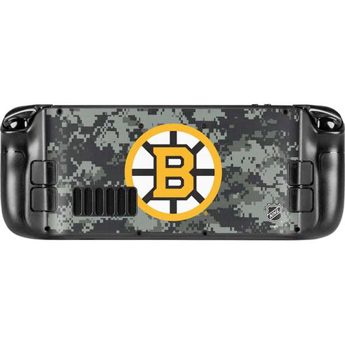 NHL Boston Bruins Camo Steam Deck Handheld Gaming Computer OLED Skin