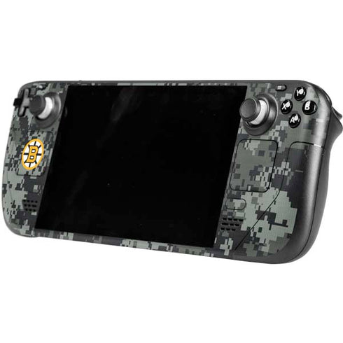 NHL Boston Bruins Camo Steam Deck Handheld Gaming Computer Skin