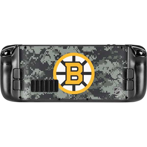 NHL Boston Bruins Camo Steam Deck Handheld Gaming Computer Skin