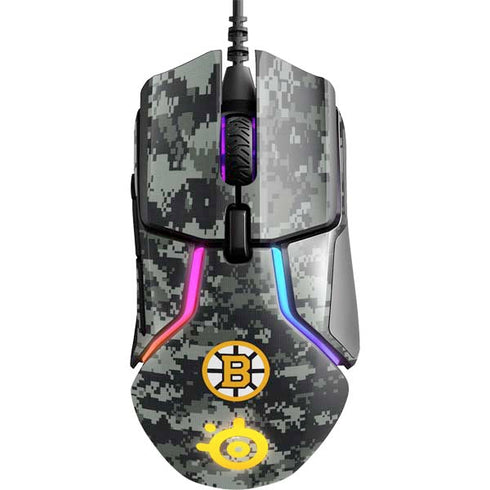NHL Boston Bruins Camo SteelSeries Rival 600 Gaming Mouse Skin