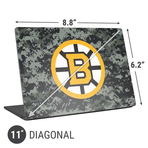NHL Boston Bruins Camo Universal Laptop 11in (8.8 x 6.2in) Skin