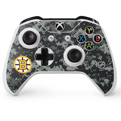 NHL Boston Bruins Camo Xbox One S Controller Skin