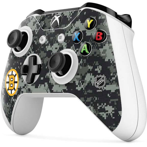 NHL Boston Bruins Camo Xbox One S Controller Skin